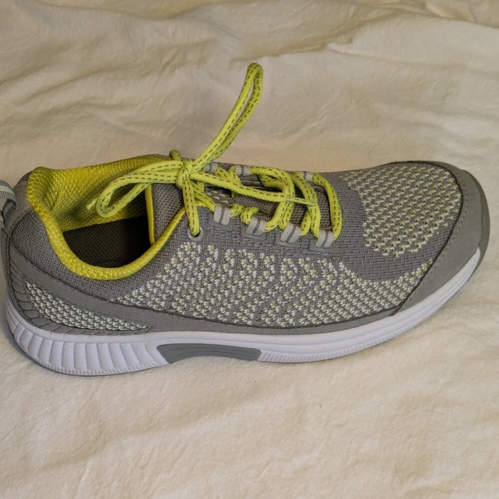 Orthofeet Athletic Sneakers  -- Womens 8 Medium Stretch Knit 987 Gray EUC - Picture 6 of 12